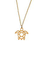 Turtle Model Gold Color Steel Women's Necklace-Touch the Nature