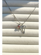 Kalpli Fiyonk Kolye Gümüş Kaplama Çelik Kadın Kolye - Pinterest Kolye