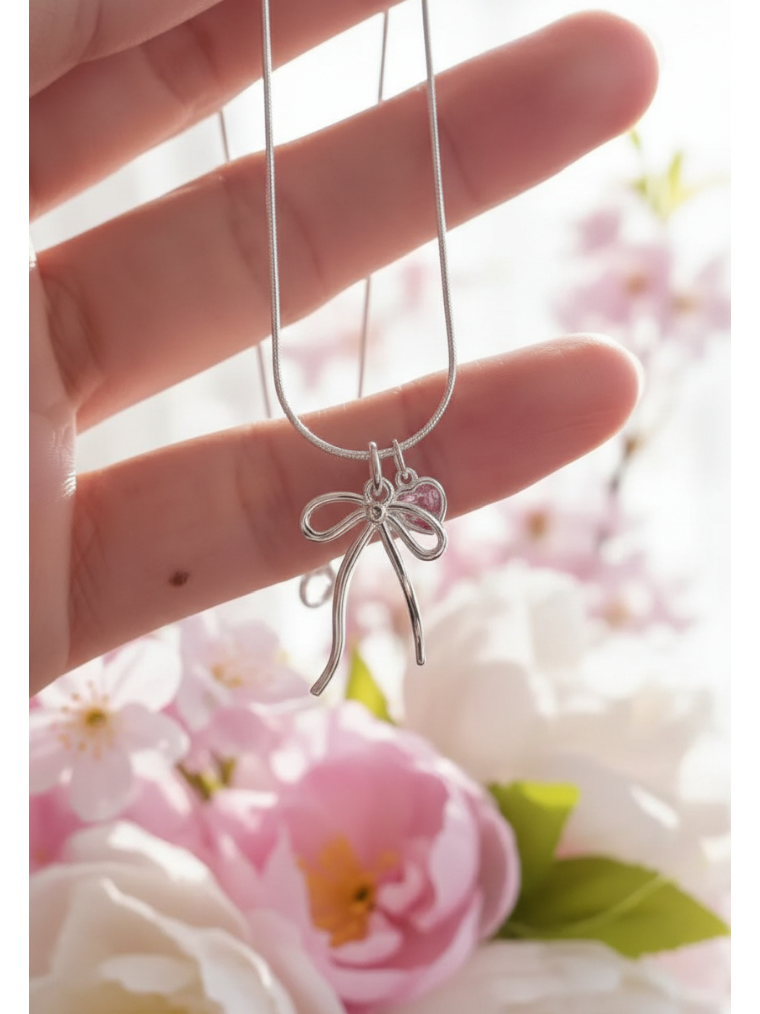 Kalpli Fiyonk Kolye Gümüş Kaplama Çelik Kadın Kolye - Pinterest Kolye