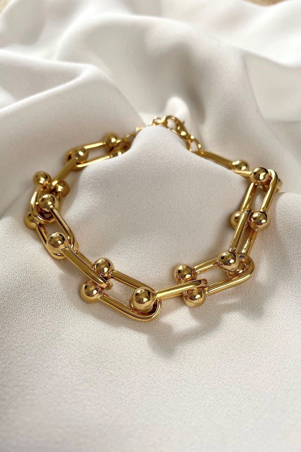 Premium Blanca Tifany Gold Zincir Kadın Bileklik