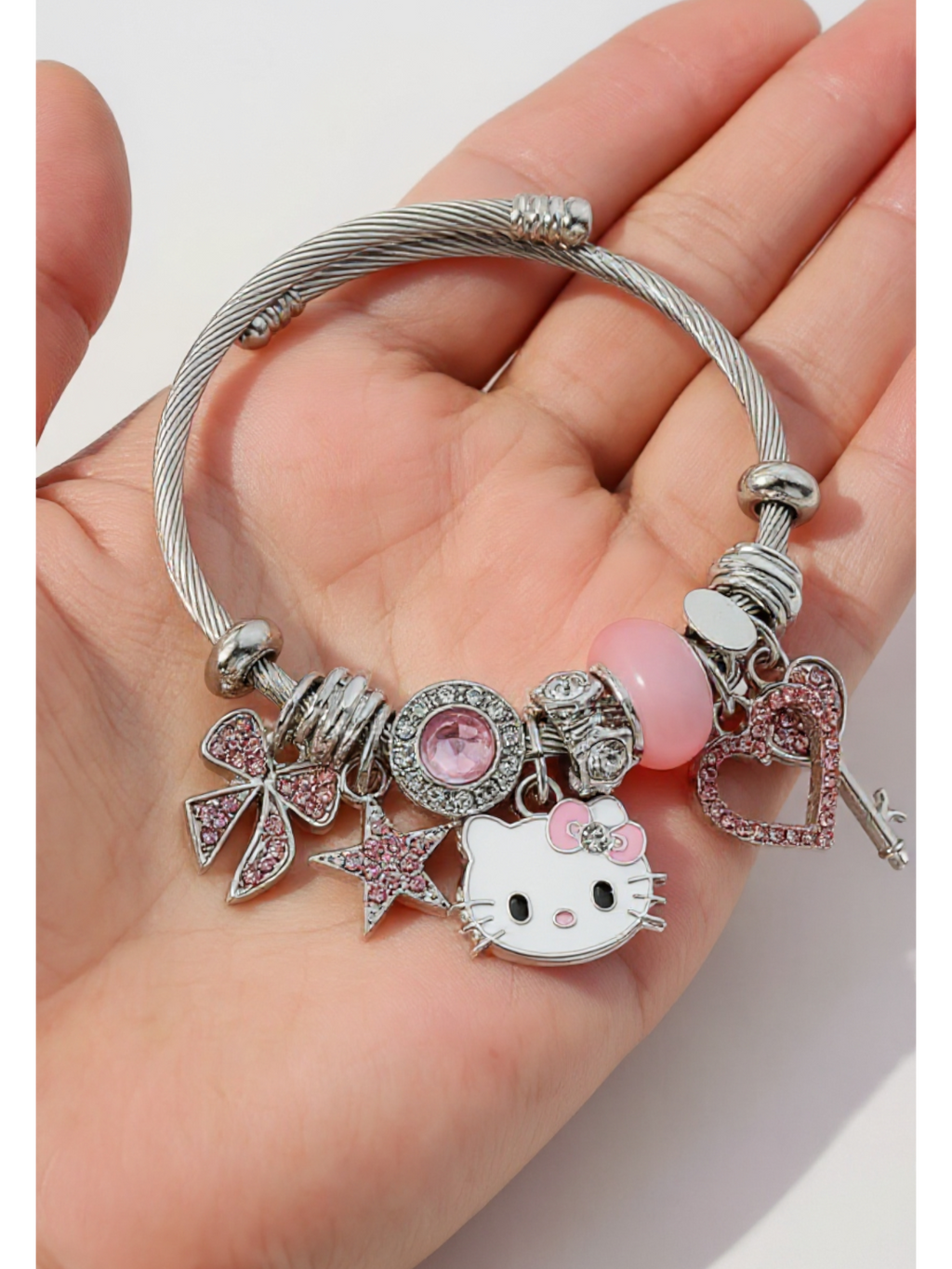 Hello Kitty Bileklik Zirkon Taşlı Kadın Bileklik