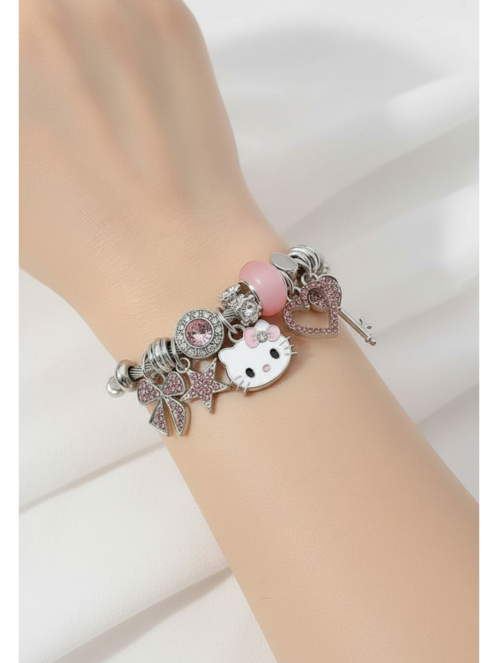 Hello Kitty Bileklik Zirkon Taşlı Kadın Bileklik