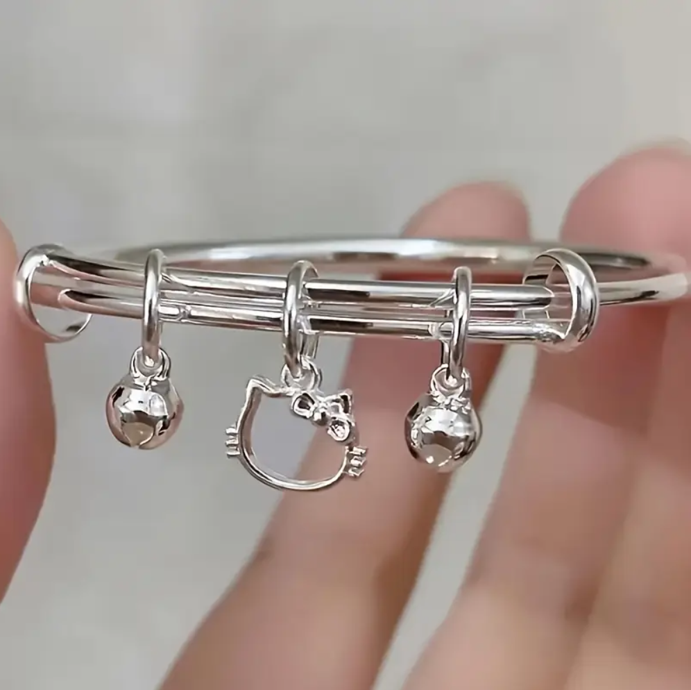 Hello Kitty Model Charm Çelik Kadın Bileklik - Pinterest Bileklik