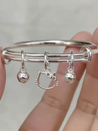 Hello Kitty Model Charm Çelik Kadın Bileklik - Pinterest Bileklik