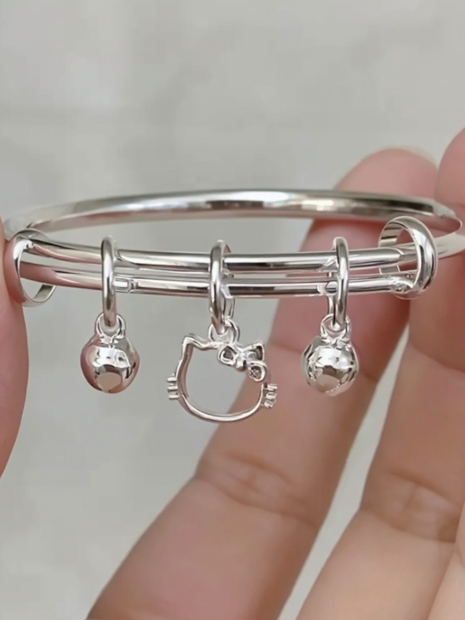 Hello Kitty Model Charm Çelik Kadın Bileklik - Pinterest Bileklik