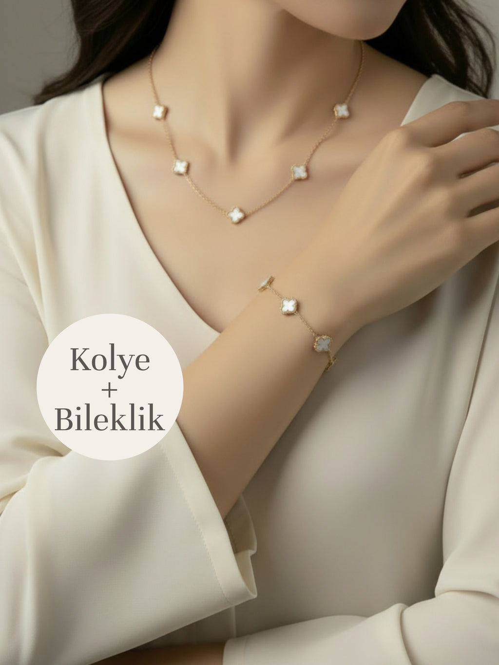 Mini Yonca Modeli 2'li Çelik Set