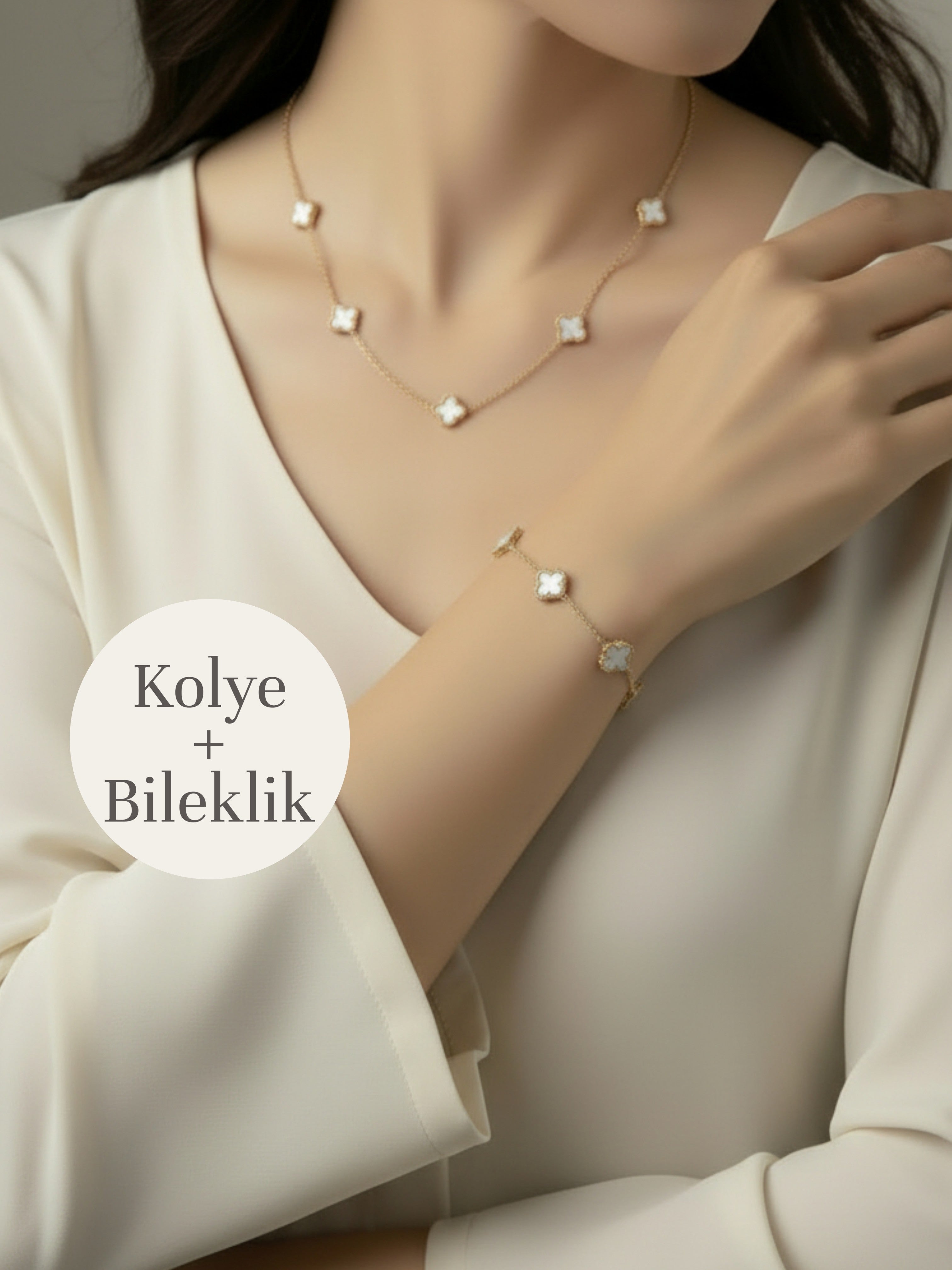 Mini Yonca Modeli 2'li Çelik Set