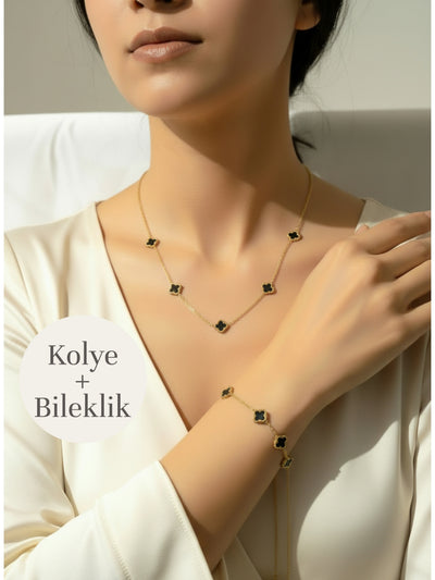Mini Yonca Modeli 2'li Çelik Set