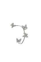 Zirkon Taşlı Kelebek Earcuff Kıkırdak Küpe