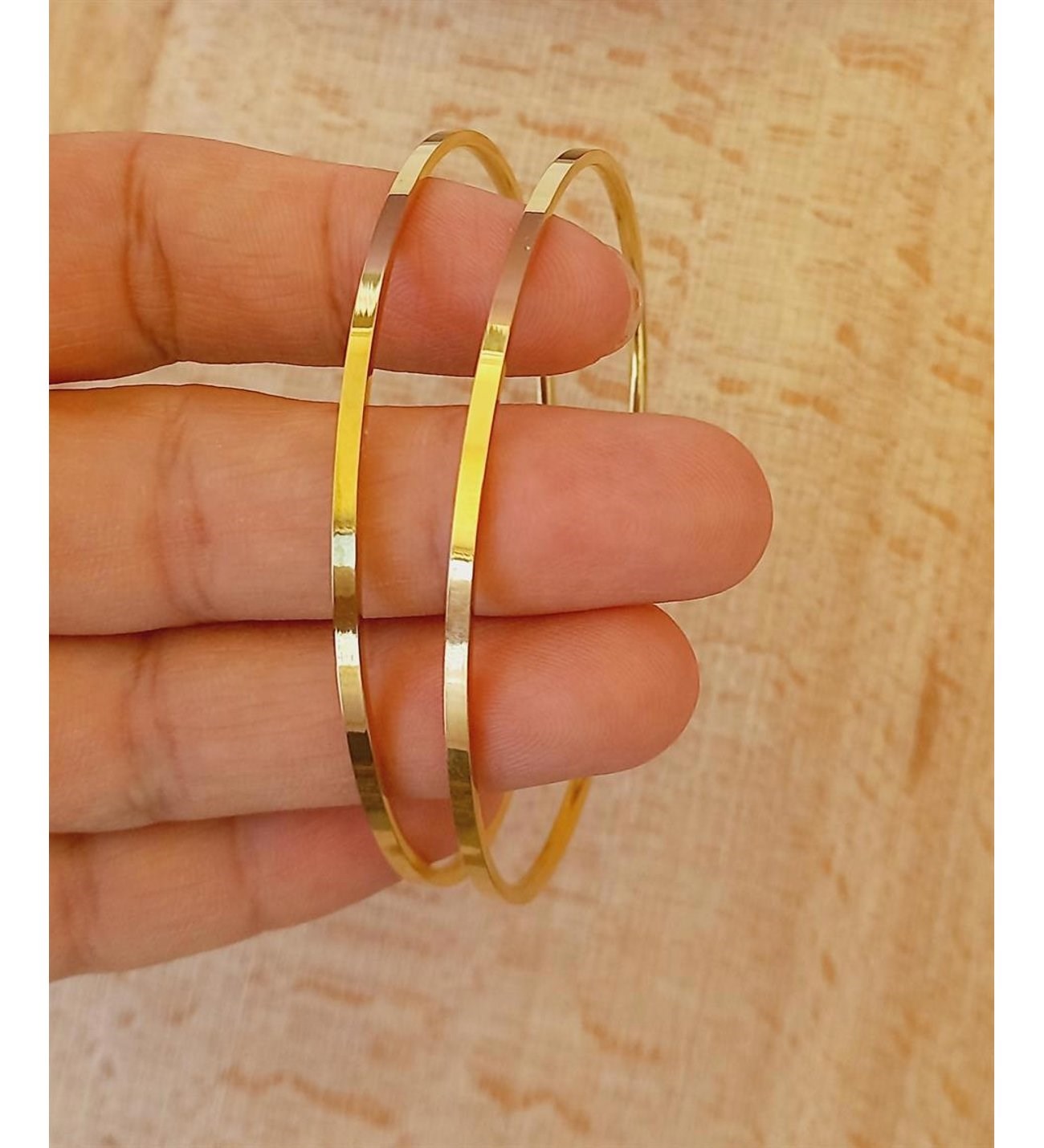 2li Ajda Bileklik Ajda 2’li Gold Kadın İnce Ajda Bilezik