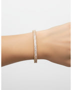 Su Yolu Zirkon Taşlı Kadın Çelik Bileklik