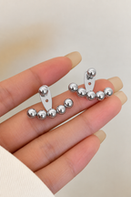 Boncuk Detaylı Kadın Küpe – Çelik Ear Jacket Kadın Küpe