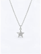 Yıldız Figürlü Zirkon Taşlı Çelik Kolye – Minimal Şık Kadın Kolye
