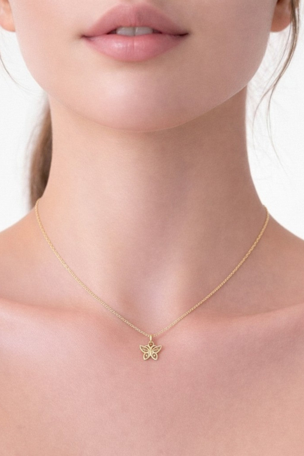 Kelebek Minimal Kadın Kolye