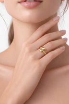 Organik Form Ayarlanabilir Yüzük | Kararmaz Çelik Yüzük