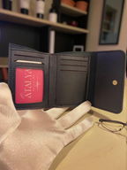 Pembe Renk Kadın Cüzdan – Üç Katlı, Kartlık ve Bozuk Para Bölmeli, Şık ve Minimal Tasarım