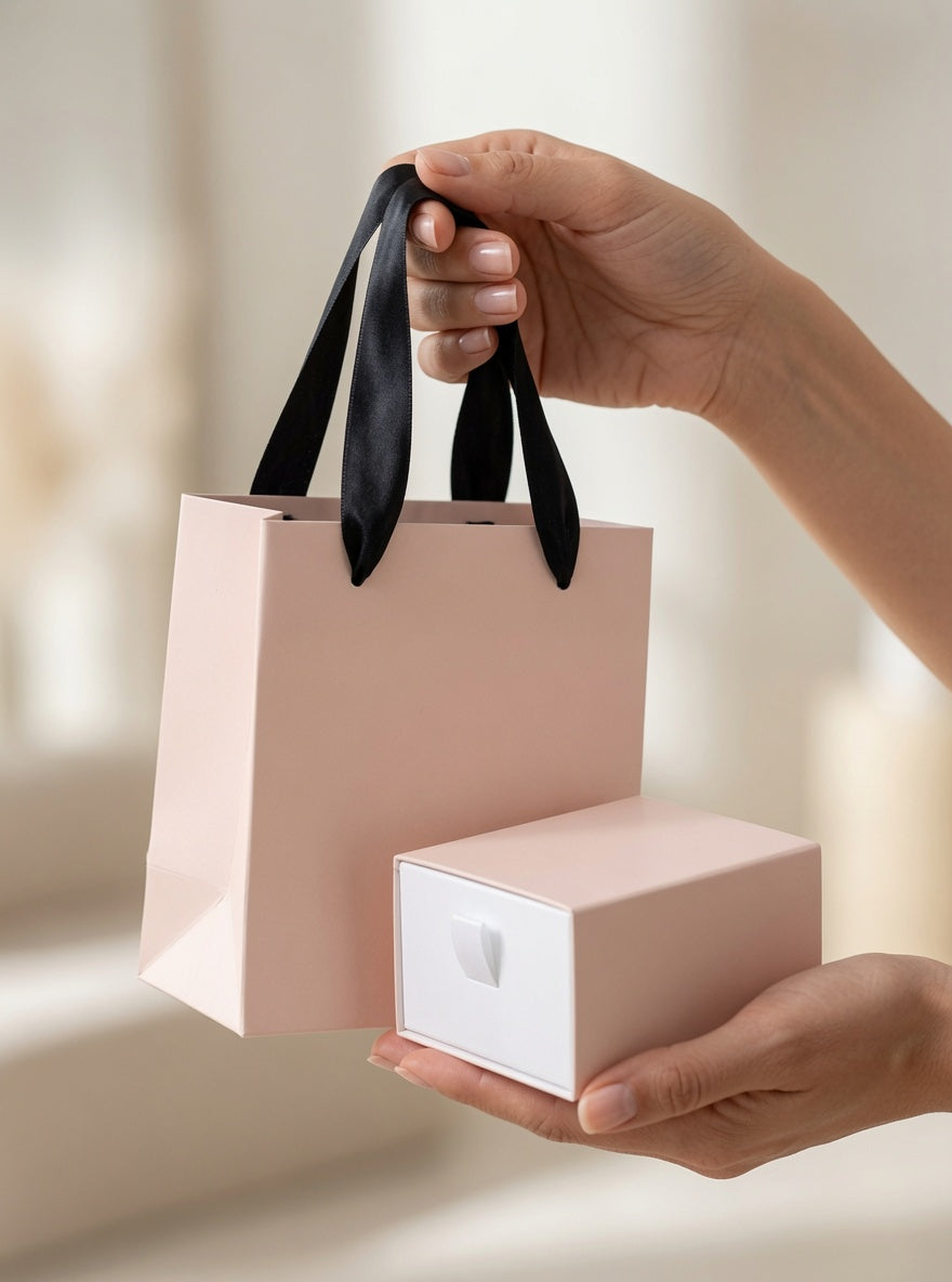 Premium Takı Hediye Kutusu ve Hediye Çantası İkili Set detay görünümü 2